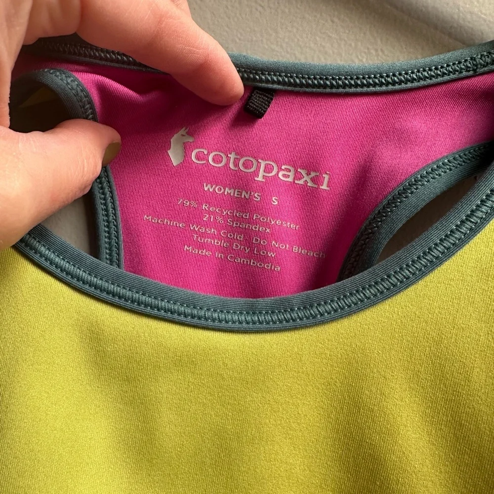 Cotopaxi Pink and Green Racerback Top - Picture 2 of 3